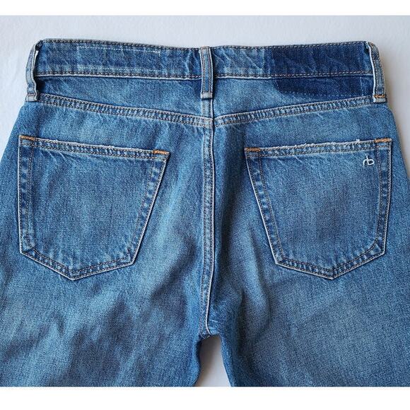 Rag & Bone Rosa Mid-Rise Ankle Boyfriend Clean Mick Blue Jeans Size 24 EUC - Picture 14 of 16